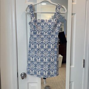 Tuckernuck / Hyacinth House Blue and White Volos Mini Dress
